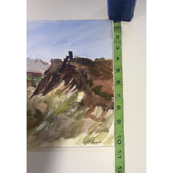 original water  painting Of Morro Bay California signed. - Picture 3 of 4